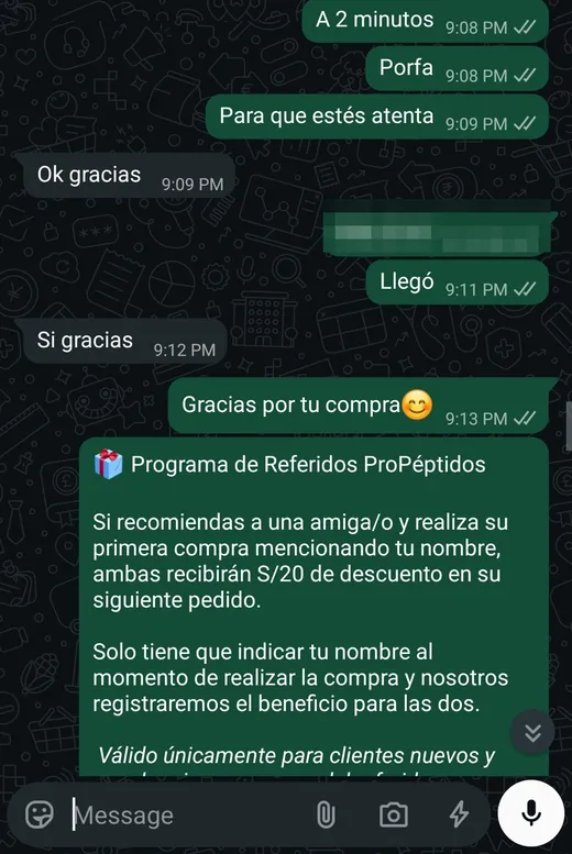 Motorizado en camino con pedido (continuación)