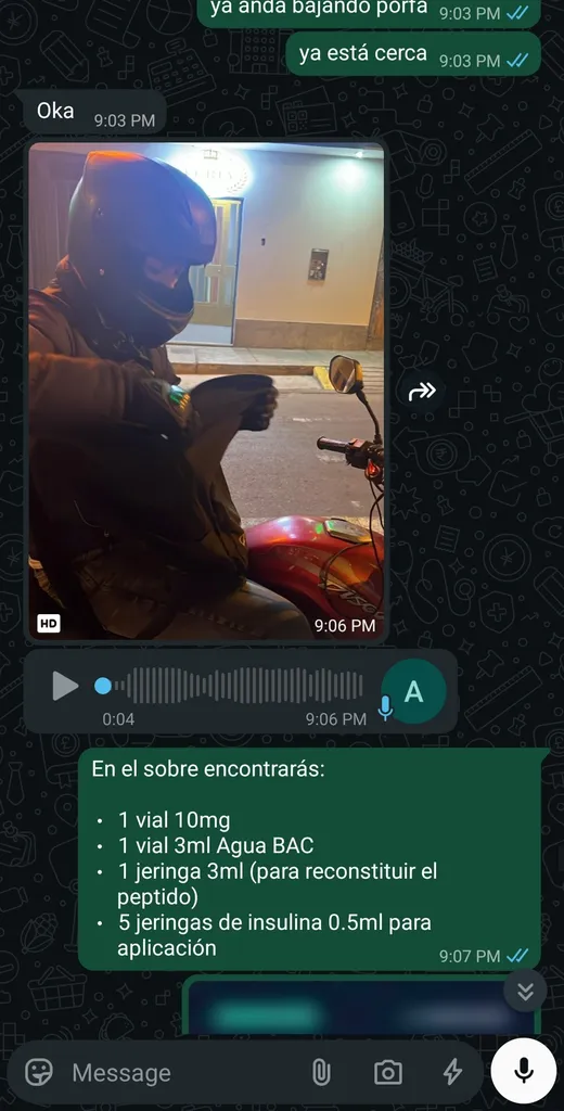 Coordinación y entrega por WhatsApp (continuación)