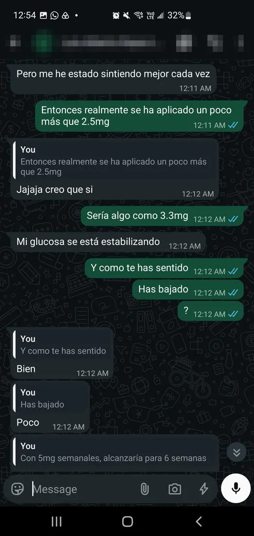 Conversación de WhatsApp con experiencia de cliente